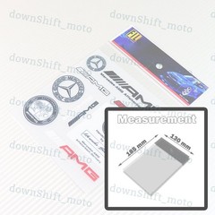 For 9pcs AMG Mercedes Benz Reflective Decal Sticker Set Car Door Window Vinyl
