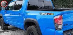 TRD PRO BEDSIDE TRICOLOR Sticker Decal Fits on TOYOTA FJCRUISER TACOMA 4Runners