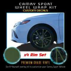 For 2018-2020 Toyota Camry 18″ Sport Wheels Rim Overlay Chrome Delete Flat Matte