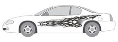DECAL #A912 VINYL GRAPHIC AUTO SUV VEHICLE CROSS OVER MODERN TRUCK VAN CAR SEMI