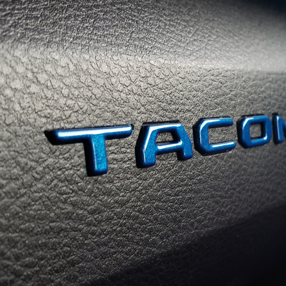Premium 3D Raised Letters 2016-2023 Tacoma Glovebox – color matching