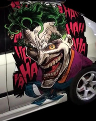 Large Joker Vinyl Decal – Universal Fit Side Door Car Graphic Sticker