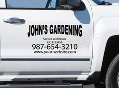 Custom Business Name Advertising sign Car Lettering Decal Truck vinyl trailer CS