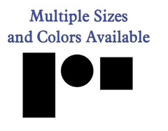 Frosted or Clear Custom Square / Circular Vinyl Decal Privacy Decal Clear Screen