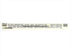 2007-2017 JEEP WRANGLER SILVER STICKER EMBLEM DECAL NEW GENUINE MOPAR 5KC80CA1AC