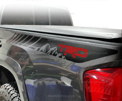 TRD Decals Vinyl Fit Toyota Tacoma Tundra Sticker Bedside Off Road Sport TRDred