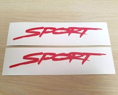 2pcs SPORT Decal Vinyl Sticker | Sports Racing Car Truck Emblem Badge