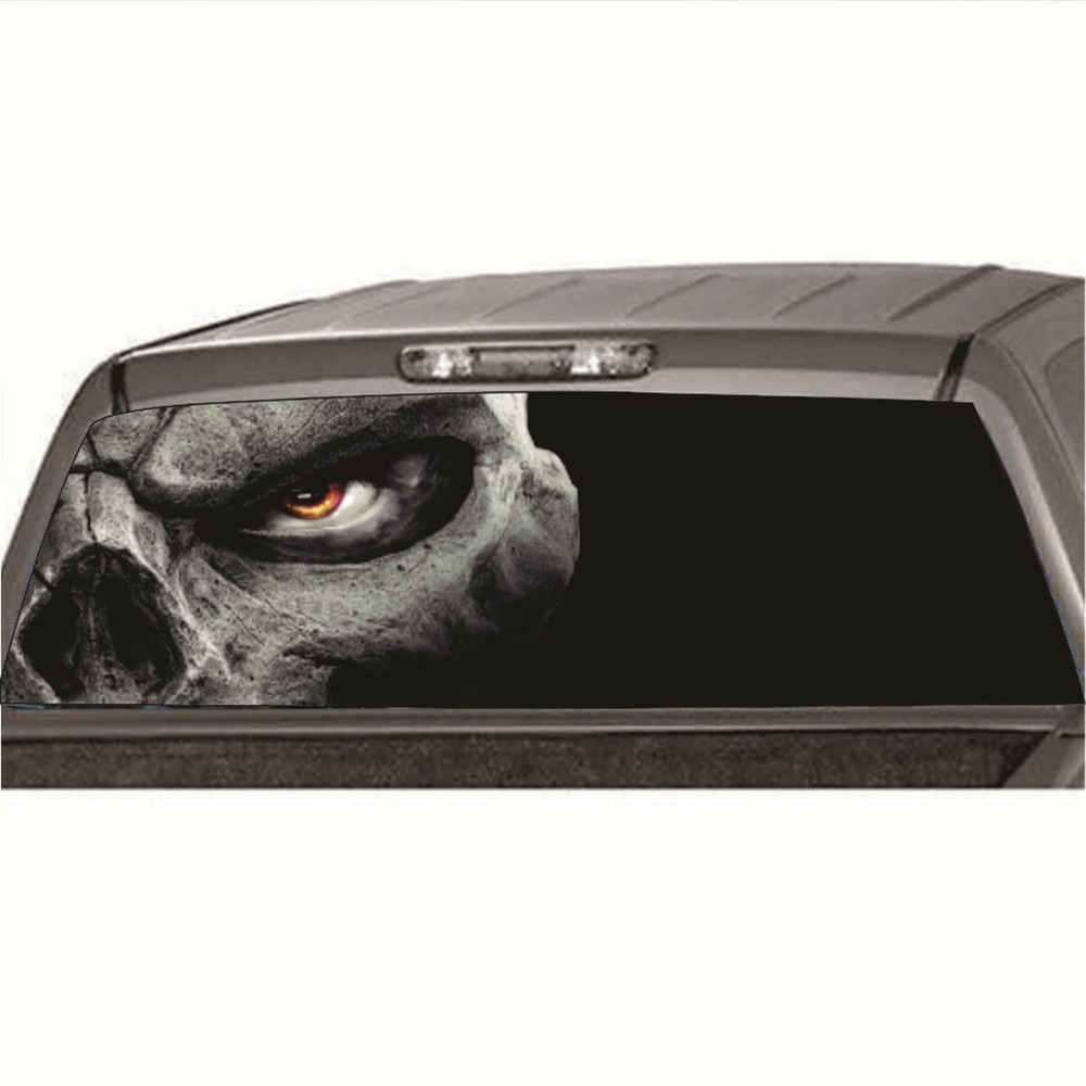 Car Rear Window Windscreen Skull Style Tint Graphic Sticker Vinyl Decal Decor