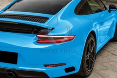 High Gloss Sky Blue Glossy Car Vinyl Wrap Sticker Decal Sheet Film Air Release