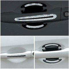 8x Reflective Car Door Handle Strip Safety Protective Film Sticker Xmas Gift US