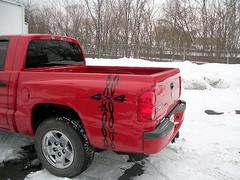 HOOD STRIPE #33 BARB WIRE SET VINYL GRAPHIC DECAL VEHICLE CAR TRUCK VAN SUV