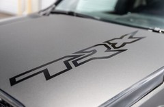 Truck Hood Premium Vinyl Decal – 28″ wide x 4″ tall – Matte Black