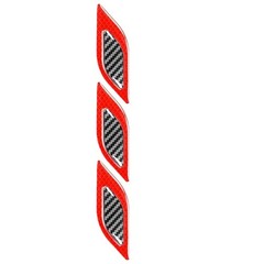 Red-Black Car Door Handle Bowl Anti-Scratch Sticker Protector Trim