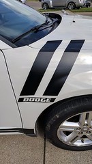 Compatible for 2007 – 2014 Dodge Avenger – Dodge Charger ((Fender Hash Stripes))
