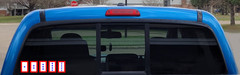 3″ x 1.98″ Oracal 651 Vinyl Red White & Blue Service Flag 1-5 Stars For Vehicle