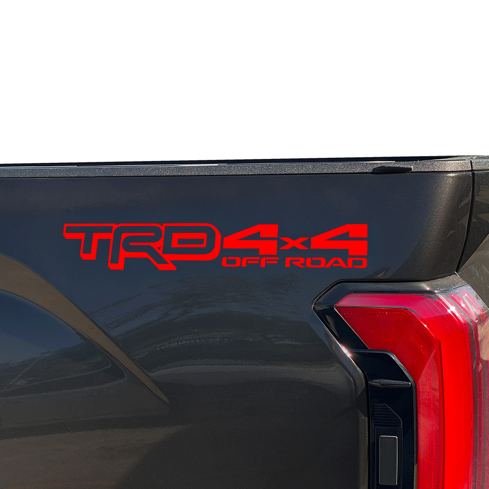 TRD Off Road Toyota Tundra 2024 2025 vinyl decals stickers bedside offroad 2P