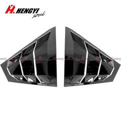 For Nissan Altima 2023+ Side Rear Window Louver Shutter Cover Trim Gloss Black