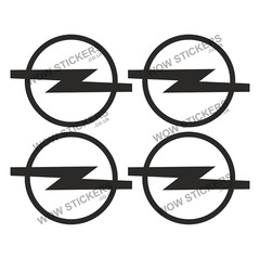 Opel Stickers x4 decal 75x57mm Car van truck window man cave (Choose colour)