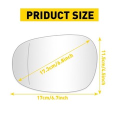 2/4X Left Right Side Mirror Glass Heated 51167252894 For BMW E82 E90 E91 E92 325