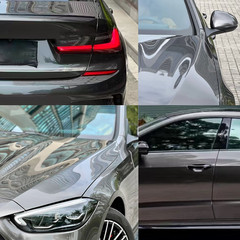Tungsten Steel Gray Vinyl Wrap 5FTx50FT Liquid Metallic Satin Brushed Steel Grey