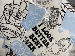Mixed Bag Lot Of 8 Car Decal Stickers