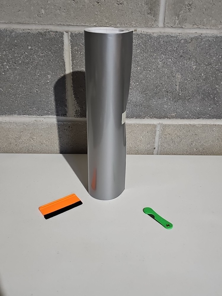 EZ Auto Wrap Gloss Silver, 1x20ft, Vinyl Wrap