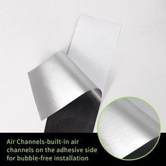 Brushed Metallic Vinyl Tape – Bubble-Free for Perfect Trim Upgrades
