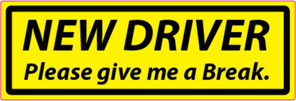 New Driver Decal 6″