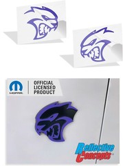Hellcat Fender Emblem Overlay Decals For Dodge Charger