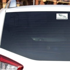 Shaguar Jaguar Style Parody Sticker Decal Bumper Funny Car Window Man Cave