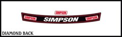 SIMPSON DIAMONDBACK HELMET SUN STRIP STICKER DECAL