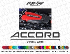 Engine Cover Decal v2 for 2018-2022 Honda Accord 2.0T K20C8 K20C1 Turbo Vtec EDM
