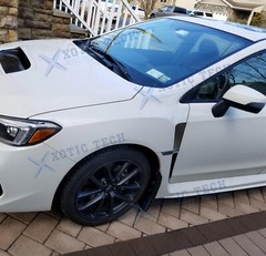 Front Fender Vent Die Cut KK Vinyl Carbon Pattern Decals Kit For Subaru WRX/STI