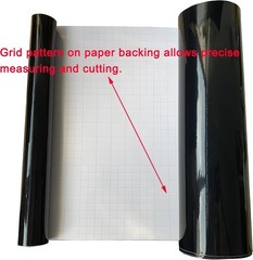 High Gloss Vinyl Wrap for Universal Vehicle Chrome Delete – 1ft x 10ft