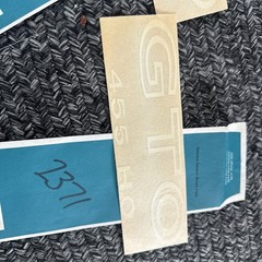 1971 PONTIAC GTO 455 H.O. BODY DECAL