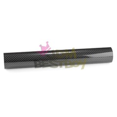 7D Carbon Fiber Black High Gloss Auto Vinyl Wrap Sticker Sheet Film Decal DIY 6D
