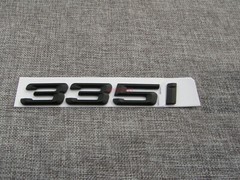 Matt Black Number Trunk Letters Badge Emblem Sticker for BMW 3 Series 335i