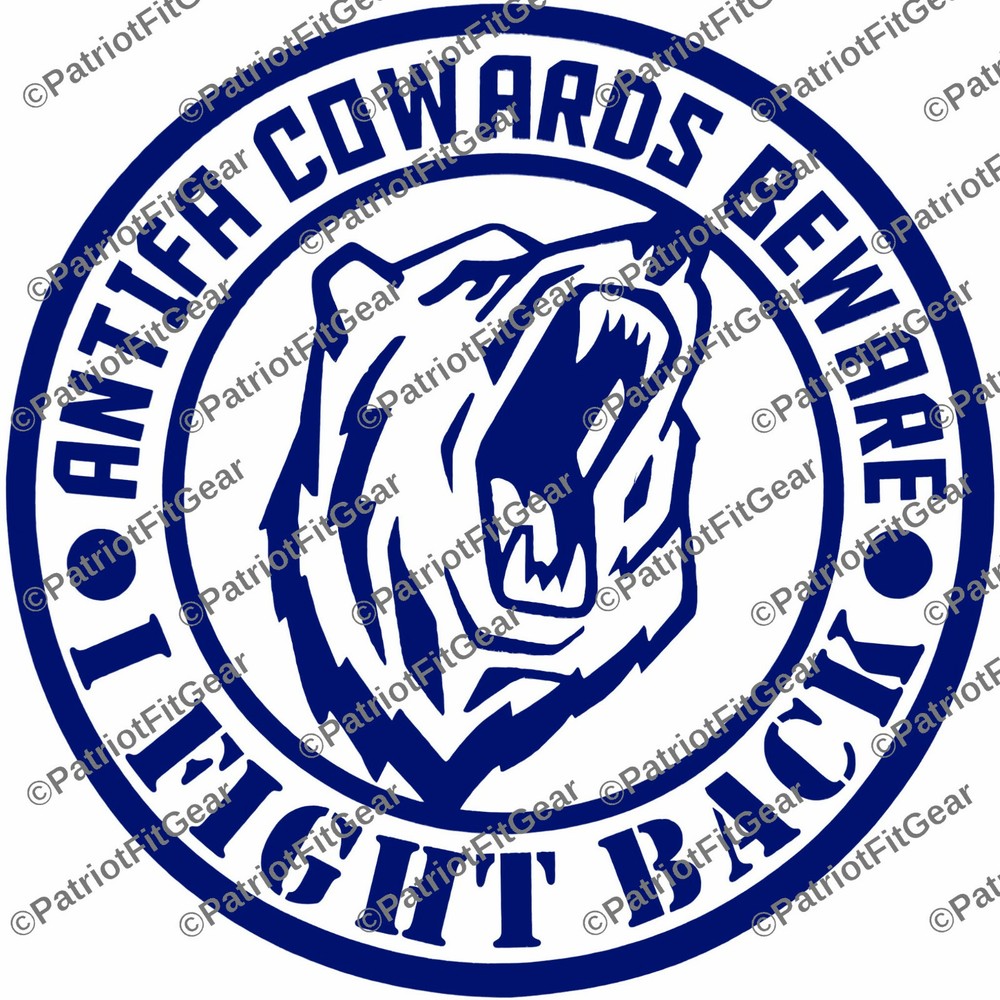 ANTIFA Cowards Beware,I Fight Back,F*ck ANTIFA,Domestic Terrorist,Vinyl Decal
