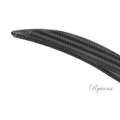 Car Wheel Eyebrow Arch Protector Trim Lips Fender Flares Carbon Fiber Black