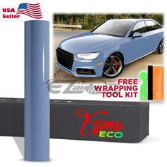 1FTx5FT PPF Porcelain Blue Gloss Color Vinyl Paint Protection Film Scratch Wrap