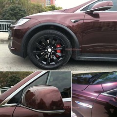 50FT X 5FT Full Car Wrap Black Rose Pearl Glossy Satin Chrome Vinyl Sticker HDUS