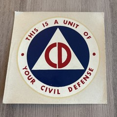 Civil Defense Unit Decal Tool ID 6″ Like Original Vinyl Reproduction