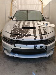 ✔️ LARGE AMERICAN FLAG vinyl decal graphics on ROOF HOOD TAILGATE truck or car
