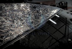 PET Damascus Steel Forged Carbon Fiber Black Car Vinyl Wrap Decal Sticker Film