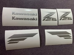 Sticker Decal Emblem for Kawasaki Z125 Pro Upper Fairing Side Plastics Tank