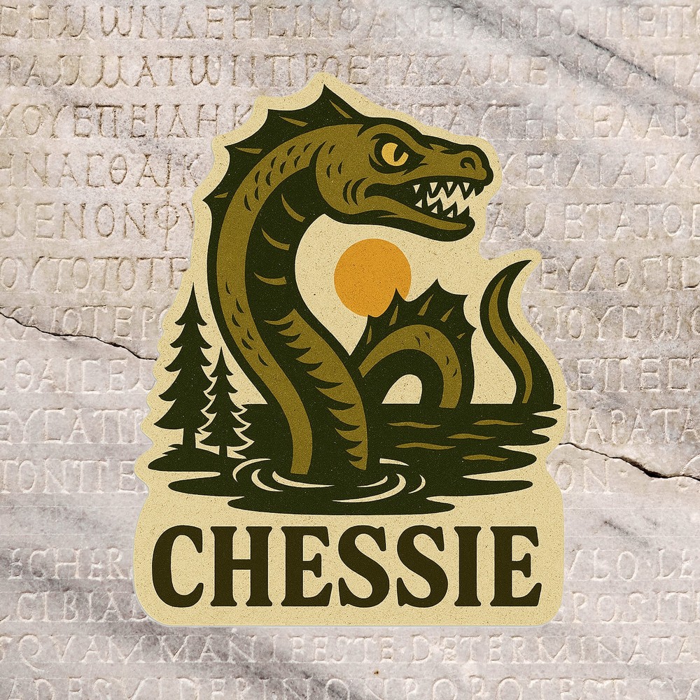 Chessie Decal Sticker for Car Truck Window Bumper Cryptids Graphic, DieCut Vinyl