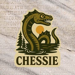 Chessie Decal Sticker for Car Truck Window Bumper Cryptids Graphic, DieCut Vinyl