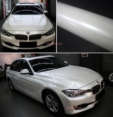 Bright White Pearl Glossy Satin Car SUV Roof Vinyl Wrap Glitter Decal Sticker US