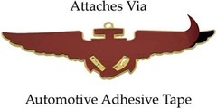 Universal Fit Red/Blue American Flag Auto Emblem – Perfect for Cars & Trucks