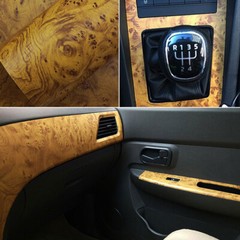 DIY Matte Glossy Wood Grain Textured Vinyl Wrap Sticker Car Home Interior Decor